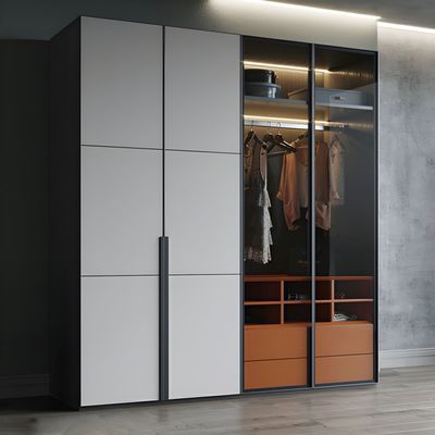 High End Clothes Cabinet Wardrobe Closets Customized Luxury Bedroom Big Wooden Walk in Closet