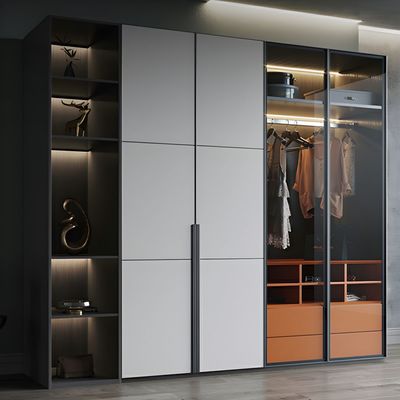 High End Clothes Cabinet Wardrobe Closets Customized Luxury Bedroom Big Wooden Walk in Closet