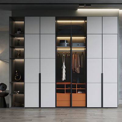 High End Clothes Cabinet Wardrobe Closets Customized Luxury Bedroom Big Wooden Walk in Closet