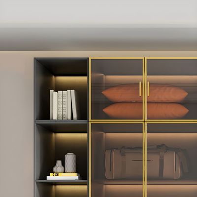 Almari Furniture Portable Closet Storage Clothes Organizer Bedroom Wooden Wardrobe