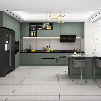 Minimalism Lacquer Kitchen Furniture Cabinet Supplier With Shaker MDF Panel