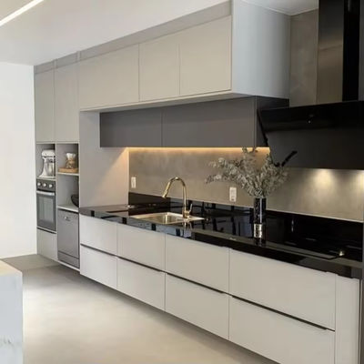 Minimalism Lacquer Kitchen Furniture Cabinet Supplier With Shaker MDF Panel