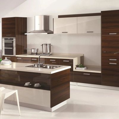 Luxury Painted Laminate Melamine Kitchen Cabinets For Builders