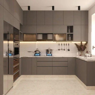 Professional Design Modern Modular Customized Lacquer Paint Mat Finish Kitchen Cabinets