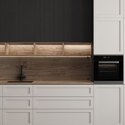 Customised Furniture Small Lacquer Kitchen Cabinet Storage Set With Sink And Countertops For Project