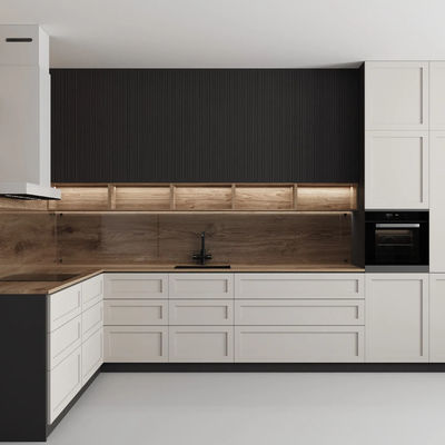 Customised Furniture Small Lacquer Kitchen Cabinet Storage Set With Sink And Countertops For Project