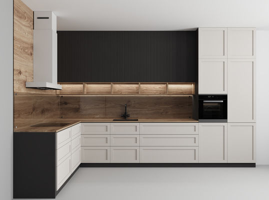 Customised Furniture Small Lacquer Kitchen Cabinet Storage Set With Sink And Countertops For Project