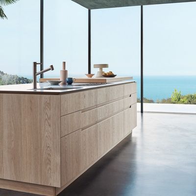 Ready To Assemble Wood Grain Kitchen Cabinet Luxury Kitchen Furniture Sets For Project