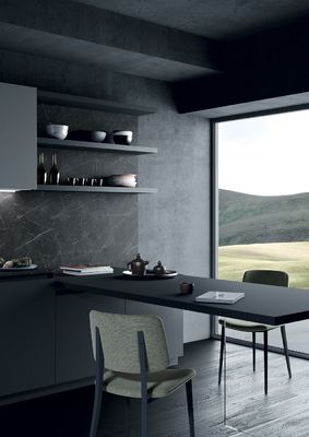 Modern Waterproof Melamine Kitchen Cabinets Complete Sets For Townhouse
