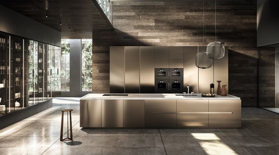 Modern Custom High Gloss Lacquer Luxury Modern Kitchen Cabinets For Household