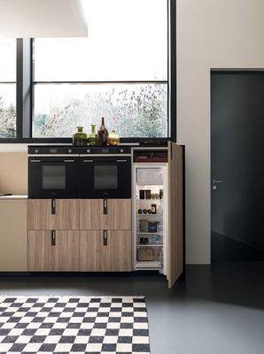 Customized Modern Storage Furniture High Gloss Lacquer Kitchen Cabinet With Appliances For Household