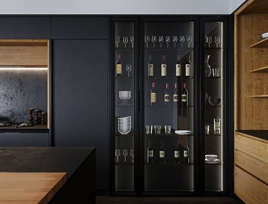 European Modern Kitchen Cabinets Affordable Waterproof Melamine Finish Kitchen Cabinets