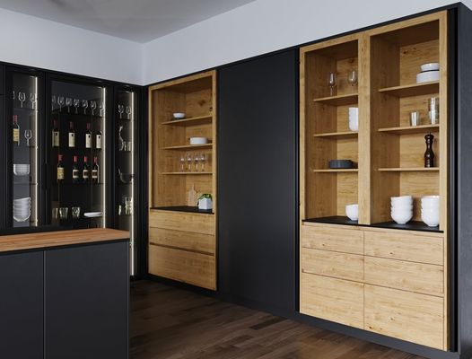 European Modern Kitchen Cabinets Affordable Waterproof Melamine Finish Kitchen Cabinets