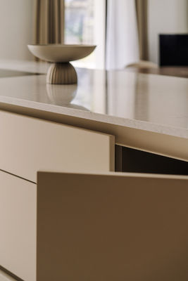 Smart Kitchen Cabinet Mdf Melamine Laminate Eb Board 18mm Waterproof Kitchen Cabinet
