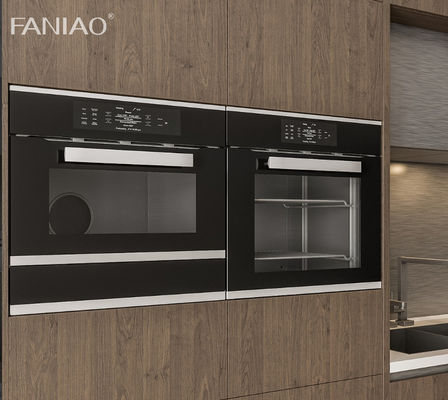 Modern Wooden Kitchen Cabinet Designs 304 Stainless Steel Kitchen Cabinet For Villa