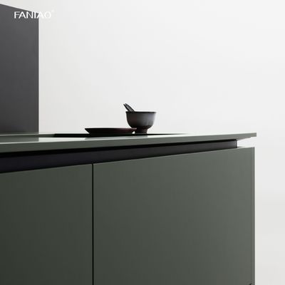 Modern Designs Style Built In Customized Full Home Furniture Cuisine Complet Green Melamine Kitchen Cabinet With Islands