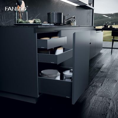 High End Kitchen Cabinet Modern Style Design Kitchen Luxury Island Complete Melamine Kitchen Cabinet