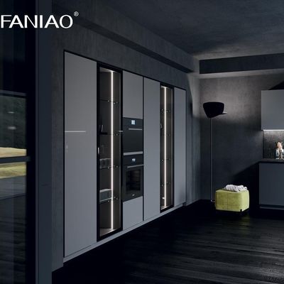 High End Kitchen Cabinet Modern Style Design Kitchen Luxury Island Complete Melamine Kitchen Cabinet