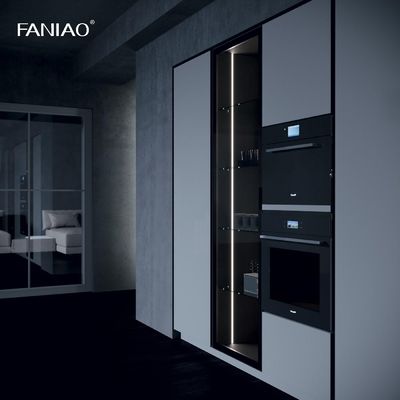 High End Kitchen Cabinet Modern Style Design Kitchen Luxury Island Complete Melamine Kitchen Cabinet
