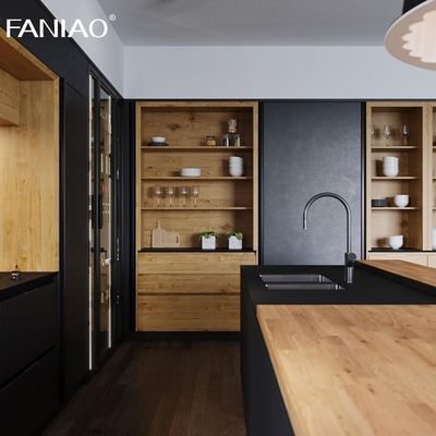 Wholesale Contemporary Cupboard Free Design Melamine Flat Pack Kitchen Cabinet