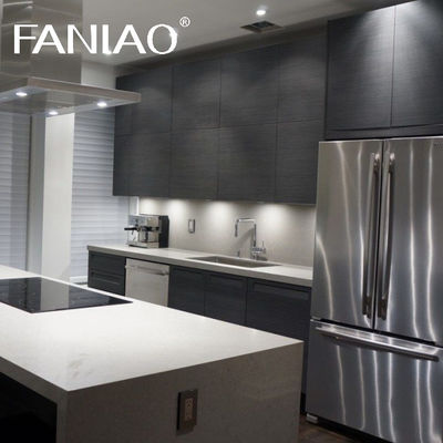 Kitchen Cabinet Supplier Modular Luxury Design Modern Stainless Wood Furniture Kitchen Cabinet