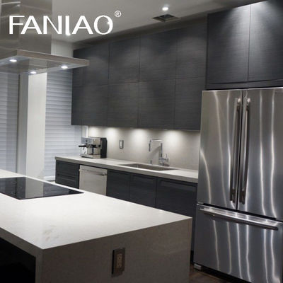 Kitchen Cabinet Supplier Modular Luxury Design Modern Stainless Wood Furniture Kitchen Cabinet