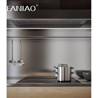 Wood Grain Stainless Steel Kitchen Cabinets Modern Smart Design Modular Metal Cabinets Kitchen And Kitchen Furniture