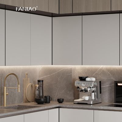 Automatic Modular Popular Furniture Modular Kitchen White Lacquer Kitchen Cabinet