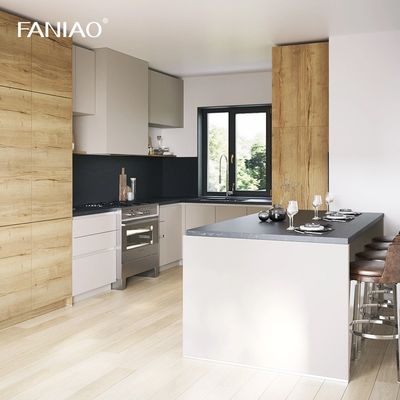 2024 Contemporary Kitchen Cabinets For Supplier Modular Pantry Customization Modern Wood Melamine Kitchen Cabinet