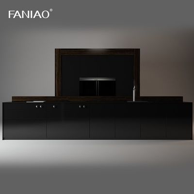 Melamine Kitchen Cabinets Villa Modern Kitchen Cabinet with Particleboard Carcase