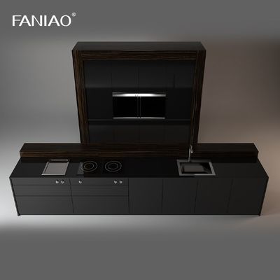 Melamine Kitchen Cabinets Villa Modern Kitchen Cabinet with Particleboard Carcase
