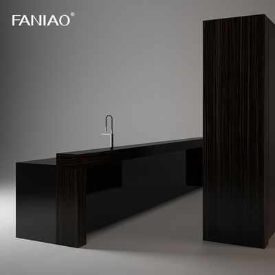 Melamine Kitchen Cabinets Villa Modern Kitchen Cabinet with Particleboard Carcase