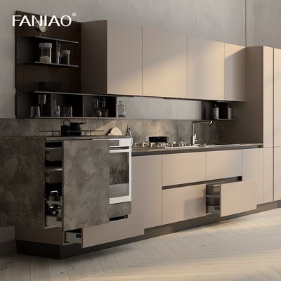 Free Sample Custom Ready Made Kitchen Cabinet Melamine Board Kitchen Cabinet Design