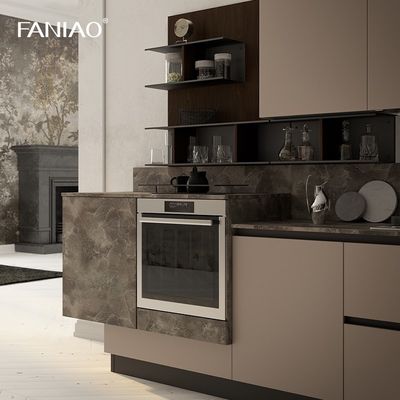 Free Sample Custom Ready Made Kitchen Cabinet Melamine Board Kitchen Cabinet Design