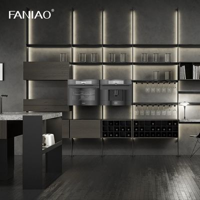 Building Project Contractor RTA Solid Wood Melamine MDF Plywood Kitchen Cabinets Sets