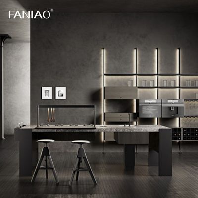 Building Project Contractor RTA Solid Wood Melamine MDF Plywood Kitchen Cabinets Sets