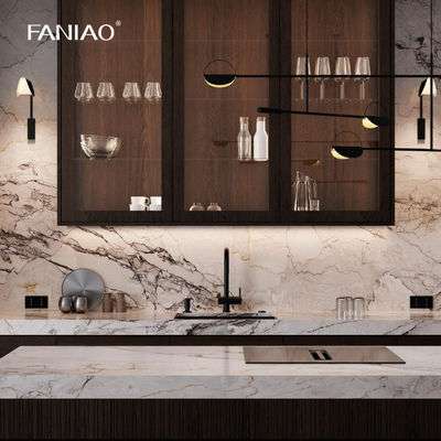 Smart Modern Style Customize Cabinet Melamine Kitchen Cabinet For Villa Project