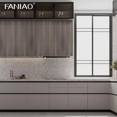 Factory Direct Supply Kitchen Furniture Manufacturer Wood Melamine Kitchen Cabinet