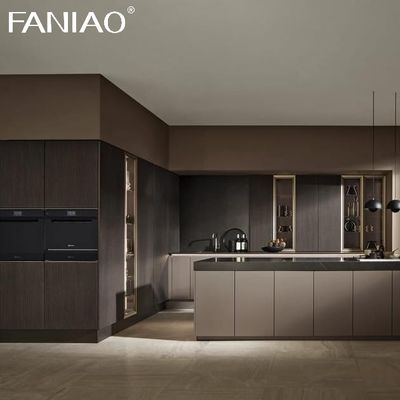 Direct Wholesale Modern Modular Melamine Cabinets Flat Panel Full Overlay Kitchen Cabinets