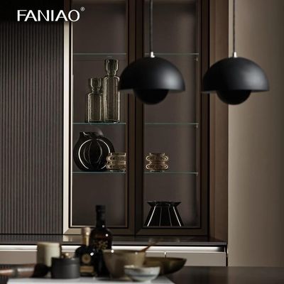 Direct Wholesale Modern Modular Melamine Cabinets Flat Panel Full Overlay Kitchen Cabinets