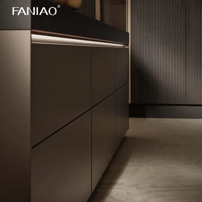 Direct Wholesale Modern Modular Melamine Cabinets Flat Panel Full Overlay Kitchen Cabinets