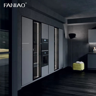 Manufacturer High Quality Kitchen Cabinets L-shape Melamine Kitchen Cabinet