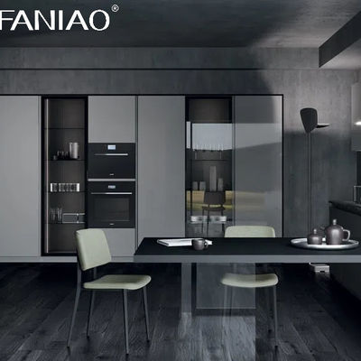 Manufacturer High Quality Kitchen Cabinets L-shape Melamine Kitchen Cabinet