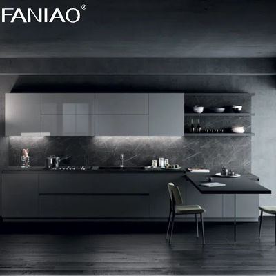 Manufacturer High Quality Kitchen Cabinets L-shape Melamine Kitchen Cabinet