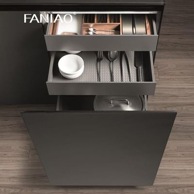 Customized Project Europe Style Melamine Kitchen Cabinet Made Of China