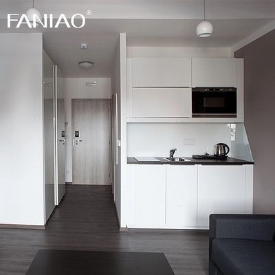 Custom Kitchen Countertop With Cabinet Mini Hotel Apartment Kitchenette Modular Melamine Kitchen Cabinets
