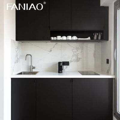 Custom Kitchen Countertop With Cabinet Mini Hotel Apartment Kitchenette Modular Melamine Kitchen Cabinets