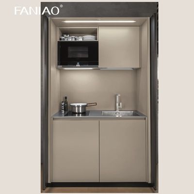 Modern Hotel Project Kitchen Cabinet Customized Mini Compact Kitchenette