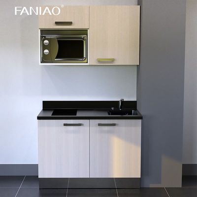 Modern Hotel Project Kitchen Cabinet Customized Mini Compact Kitchenette