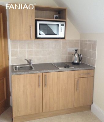 Modern Hotel Project Kitchen Cabinet Customized Mini Compact Kitchenette